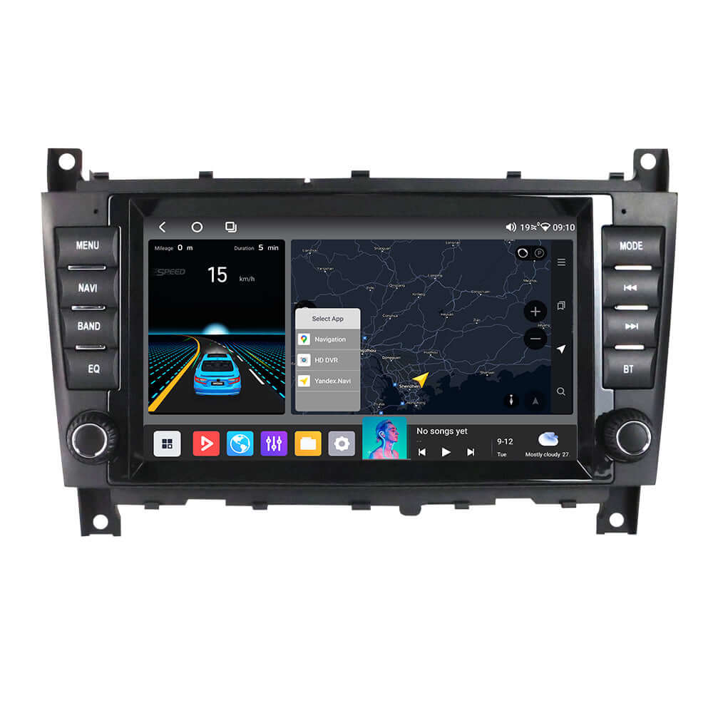 Mercedes-Benz W203 mm. - 8" Radio m. Apple CarPlay og Android Auto – Bilmedie.dk