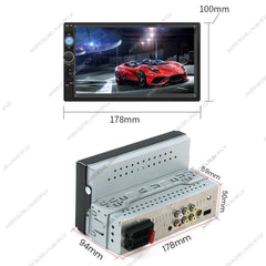 Universel - 7" 1-din radio m. Apple Carplay og Android Auto (kabel) – Bilmedie.dk