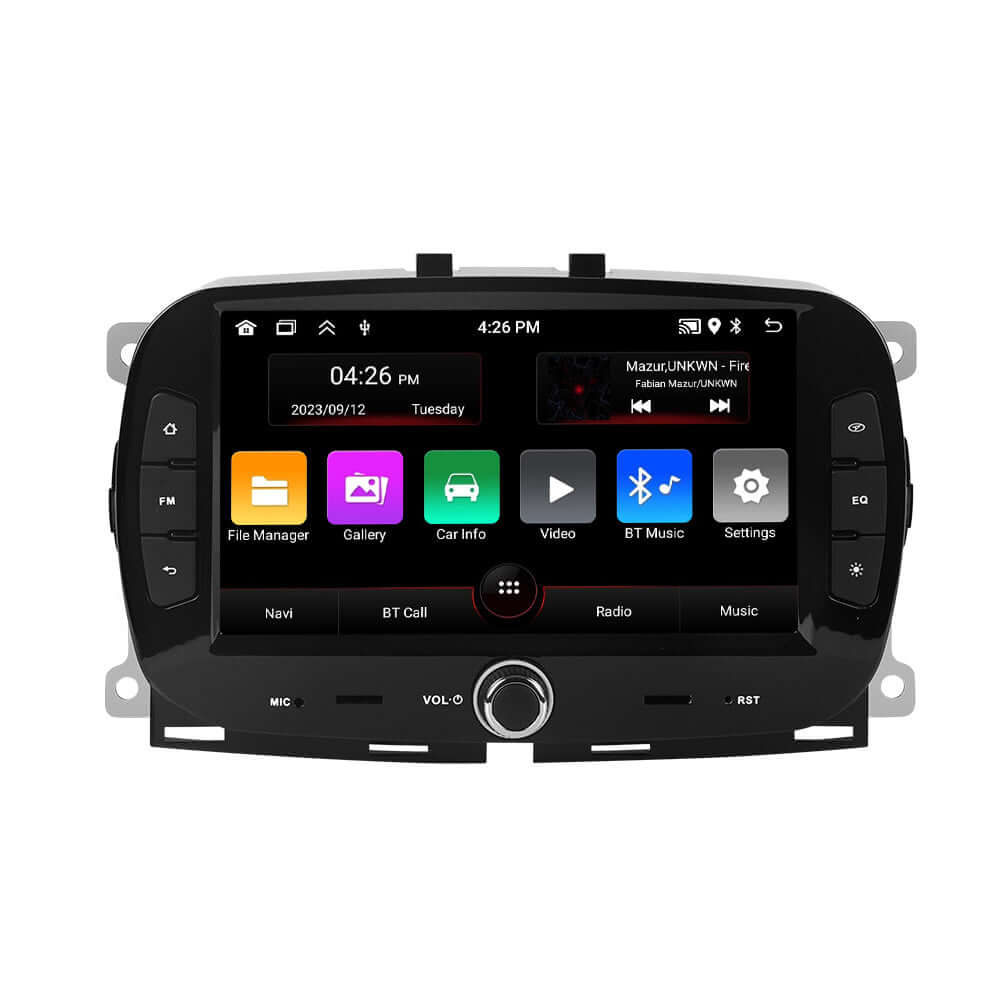 Fiat 500 16-19 - 7" Radio m. Apple CarPlay og Android Auto – Bilmedie.dk