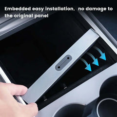 USB Hub til Tesla Model 3/Y (2021–2023) med nem installation og intakt originalpanel.