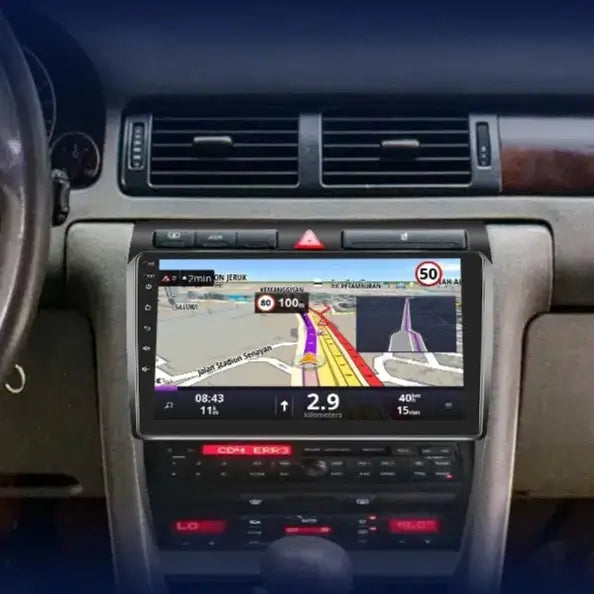 Audi A6 97-04 - 9" Radio m. Apple CarPlay og Android Auto – Bilmedie.dk