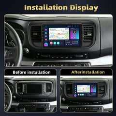 Peugeot Expert/Citroën Jumpy/Toyota Proace 16-21 - 9" Radio m. Apple CarPlay og Android Auto – Bilmedie.dk