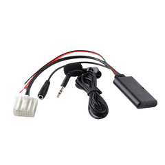 Bluetooth Adapter – Mazda 2, 3, 5, 6, MX-5 og RX-8 installation kit with wires and connectors.