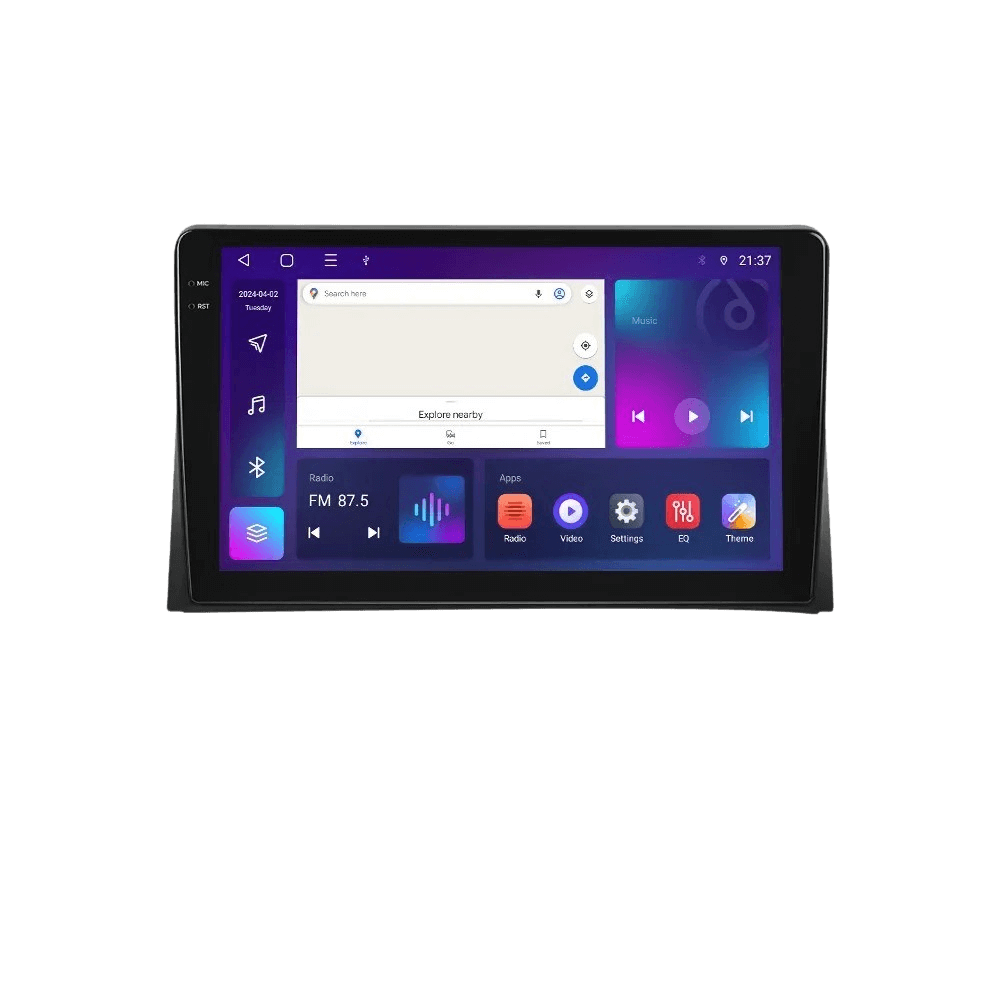 VW Transporter 03-15 - 9" Radio m. Apple CarPlay og Android Auto – Bilmedie.dk